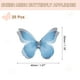 thumbnail image 2 of 20Pack Apliques de mariposa de malla transparente, parche de mariposas de 40mm, azul negro, 2 of 7