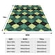thumbnail image 3 of Balery Green Squares Manta de Felpa Suave y Acogedora – Cobija de Franela Aterciopelada para Cama, Lavable y Cálida para Sofá, Mascotas, Transpirable-60"x50", 3 of 7