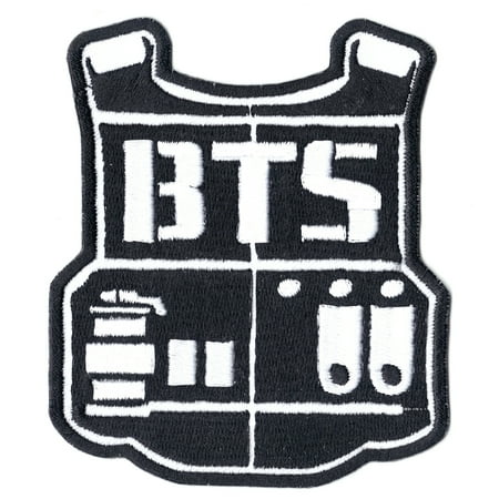 - BTS K-Pop Korean Music Logo Iron On Patch