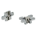 2 Pack Hinge 180 Degree Invisible Folding Door Concealed Cross Hinges
