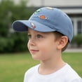 thumbnail image 5 of CYRBOKO Cotton, Cotton Breathable Adjustable Soft Top Baseball Caps for Kids Dark Blue Size 2-6 T, 5 of 5