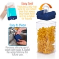 thumbnail image 3 of Cheer Collection Airtight Food Storage Containers Includes Dry Erase Marker and Labels, Set of 7 - Navy, 3 of 4