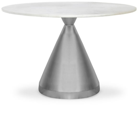 Meridian Furniture Emery White Marble Dining Table