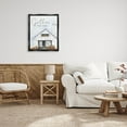 thumbnail image 2 of Gather & Give Thanks Autumn Barn Holiday Graphic Art Jet Black Framed Art Print Wall Art, 2 of 6