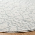 thumbnail image 3 of SAFAVIEH Tulum Glen Moroccan Geometric Area Rug, 3' x 3' Round, Ivory/Light Grey, 3 of 7