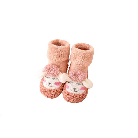 

Binmer Winter Fur Ring Baby Shoes Soft Sole Toddler Shoes Spring Autumn Do Not Drop Shoes And Socks Children Winter Indoor Floor Shoes
