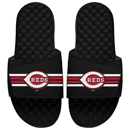 

Youth ISlide Black Cincinnati Reds Varsity Stripes Slide Sandals