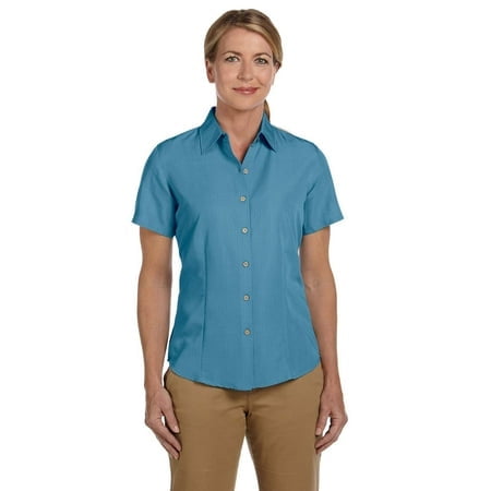 Harriton Ladies' Barbados Textured Camp Shirt