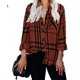 thumbnail image 5 of Jumpingount Blusa de camisa a cuadros a rayas para mujer, ropa de compras, regalos de cumpleaños Type4 NO4, 5 of 6