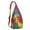Red, variant on Rainbow Tie Dye Sling Backpack – Retro Boho Psychedelic Spiral Crossbody Daypack for Hiking, Festivals & Everyday Use