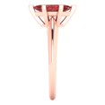 thumbnail image 3 of 1 ctw Solitaire Anniversary Ring for Women | Marquise Cut Natural Garnet | Hyperallergenic Solid 14K Rose Gold, 3 of 5