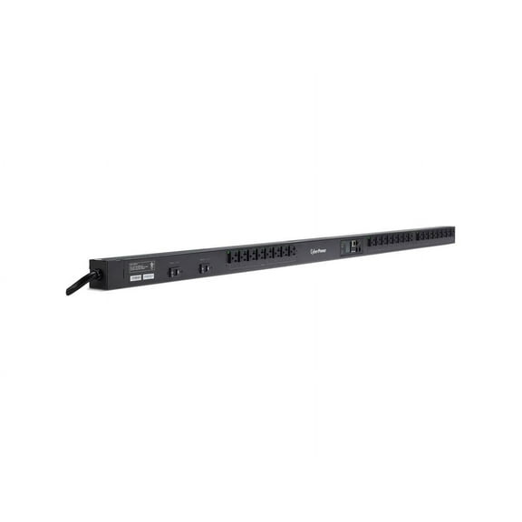 CyberPower Switched Metered-by-Outlet PDU81102 - Power distribution unit (rack-mountable) - AC 100-120 V - Ethernet, USB, serial - input: NEMA L5-20 - output connectors: 24 (NEMA 5-20R) - 0U - 10 ft cord