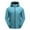 Sky Blue, variant on USSUMA Men's Waterproof Jacket Men's Jacket with Hood Long Sleeved Hooded Full Zipper Pocket Coat Stylish Solid Color Loose Outerwear Fitness Fall Top