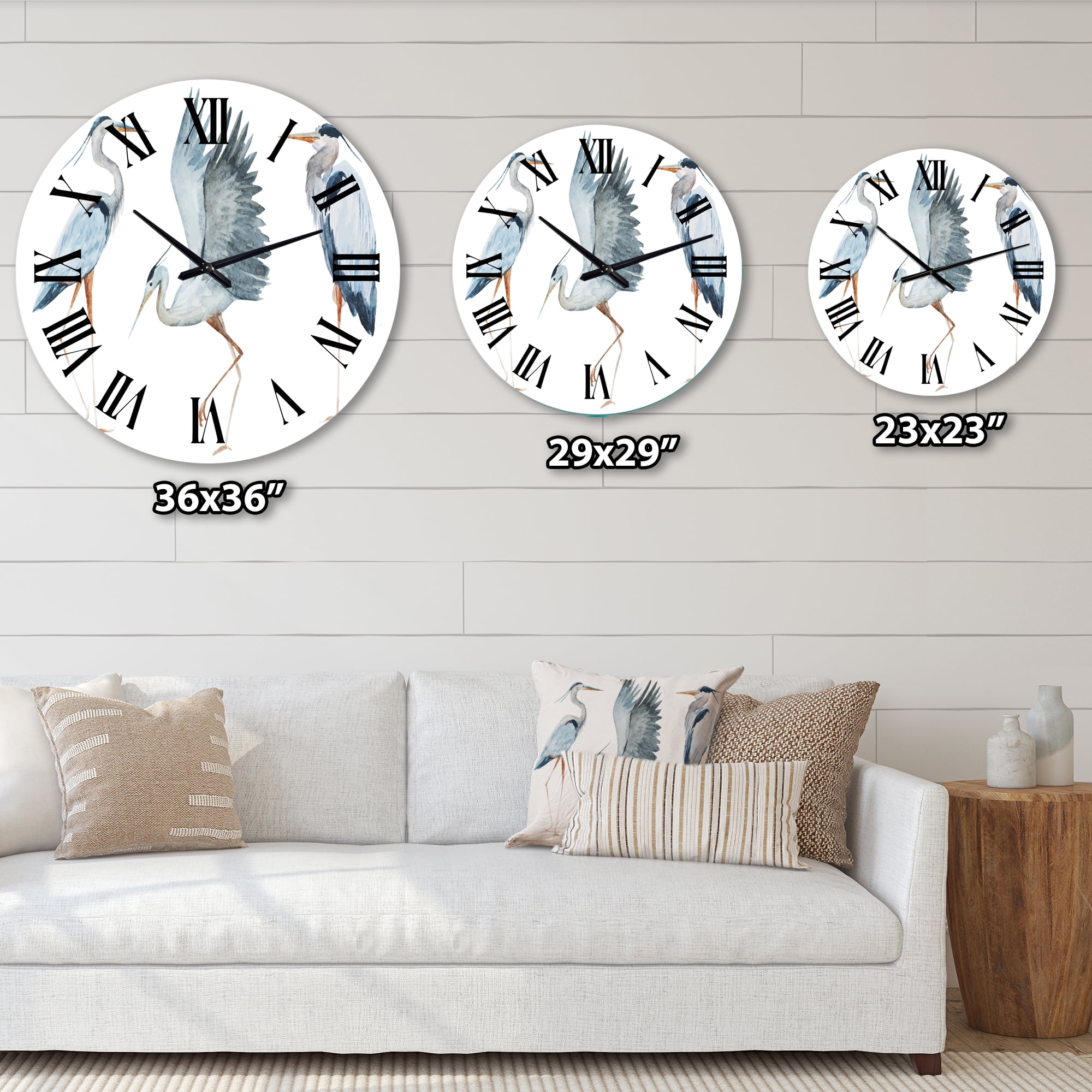 Designart 1 in Quartz Traditional Wall Clock