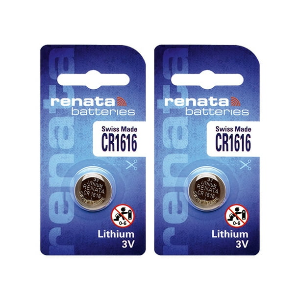 2 Piles Renata CR1616, Batterie au Lithium 1616