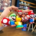 thumbnail image 2 of llavero de Anime Super Mario Bros, figura de acción, modelo de PVC, decoraciones, muñeco de dibujos animados, colgante, juguetes, regalo, 2 of 5
