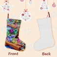 thumbnail image 3 of Dora-South Park Tema: Calcetines de Navidad, fino lino blanco para colgar en escaleras y chimenea, decoración navideña para el hogar, regalo de Navidad. 54cm × 38cm, 3 of 5