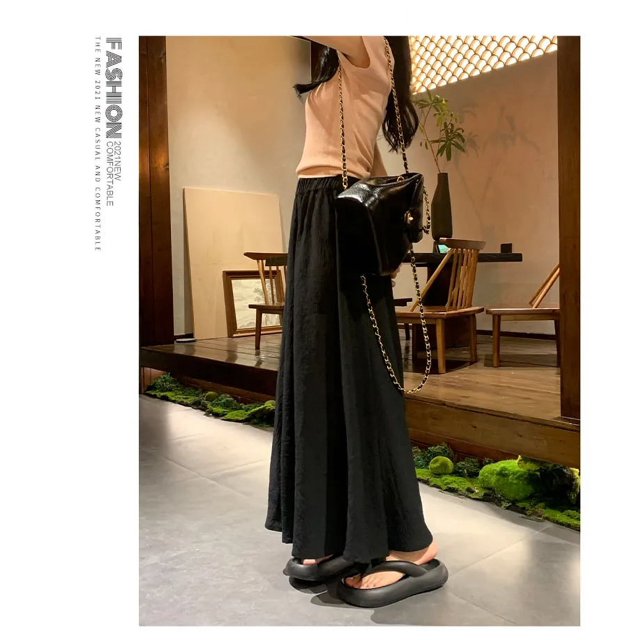 Culottes blancos para mujer, corte A, escote plisado, cintura alta, drapeado, pierna ancha