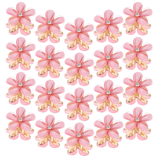 TABLETREANDS 20Ud Clips Pequeños Para Con De Flor En Color Rosa Para Uso Y Duradero