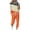 Orange, variant on UAMVSH Sweatsuits for Women 2 Piece Outfits Color Block Pullover Hoodies Jogger Pants Tracksuit Trendy Long Sleeve Lounge Sets