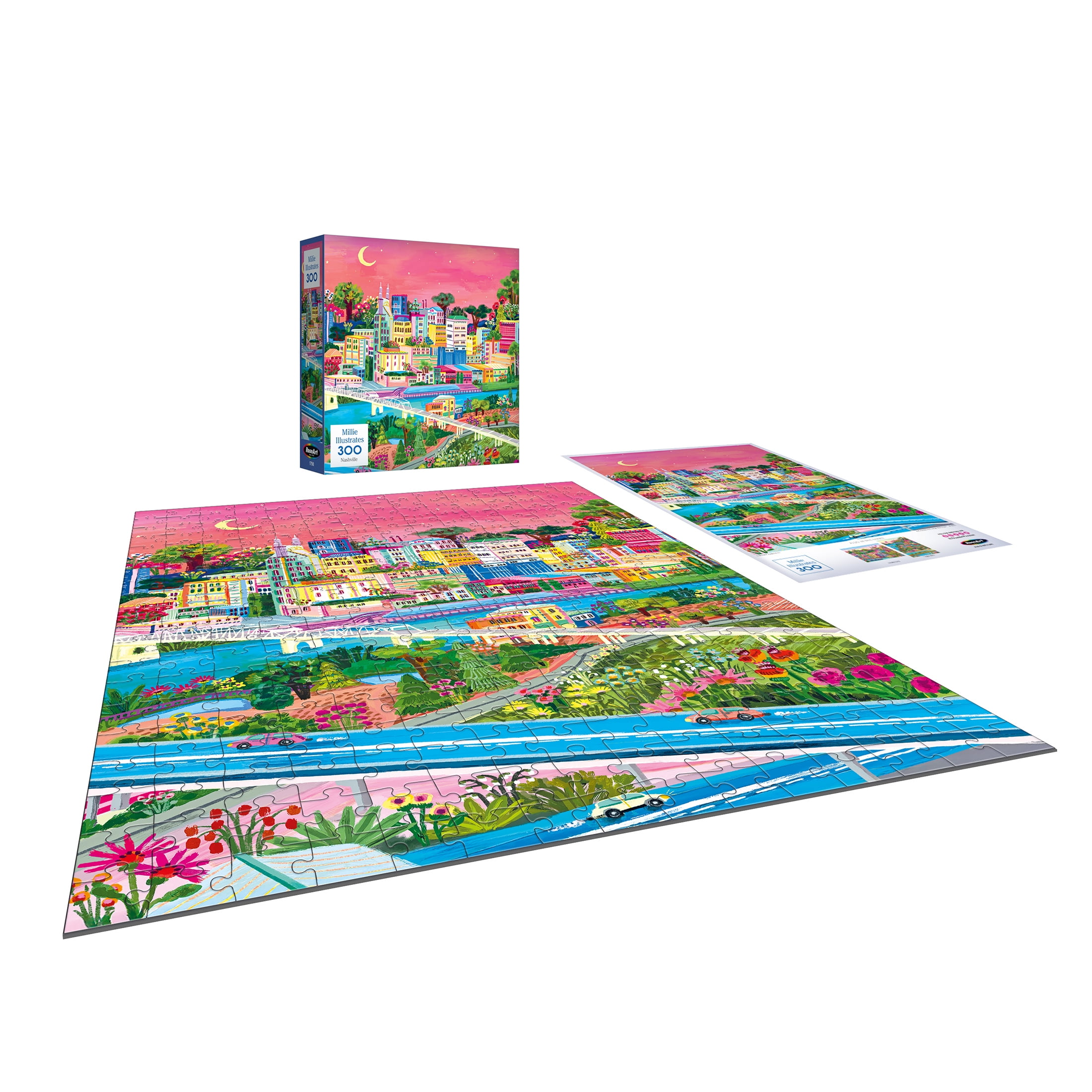 RoseArt - Illustrations modernes 300 pièces - Nashville- Puzzle emboîtable pour adulte