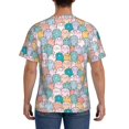 thumbnail image 3 of Vsdgher Colorful Cute Pig Print Men's Dry Fit Mesh Athletic Shirts Moisture Wicking Tennis T-Shirt Tops, 3 of 9