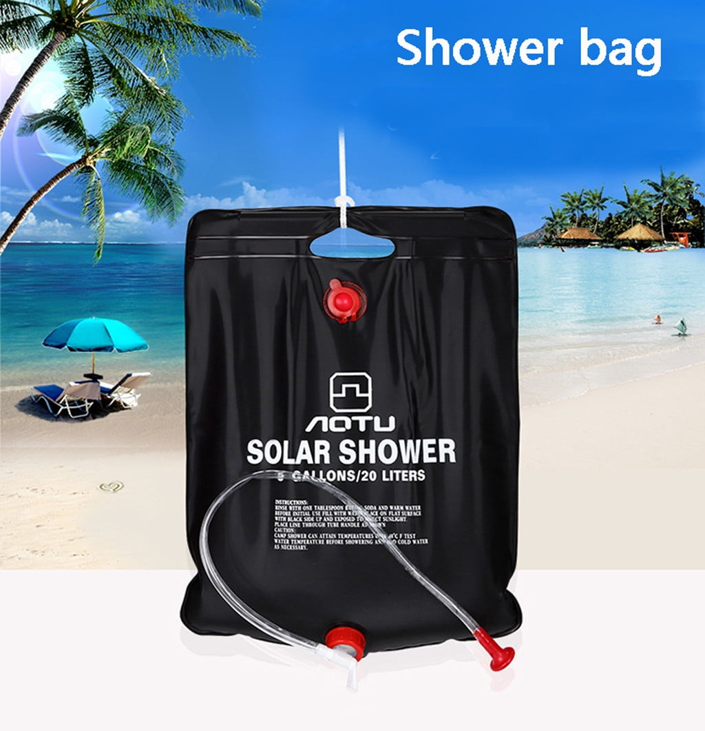 Portable Shower Heating Pipe Bag Solar Water Heater Outdoor Camping