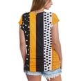 thumbnail image 4 of Staron Summer Shirts for Women 2025 Clearance Ruched Loose Shirts Basic Tees Summer Short Sleeve V Neck Tunic Tops, 4 of 7