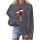 thumbnail image 1 of Gibobby Sudaderas para mujer navidad Tops para mujer, de tamaño, sudadera de manga larga, suéter con capucha, blusa de otoño para chicas adolescentes(Gris oscuro,XG), 1 of 4