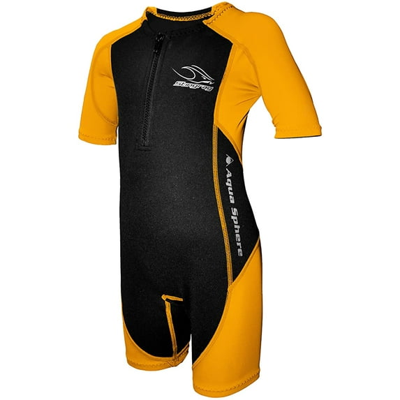 Aqua Sphere Stingray Short Sleeve Swimming Core Warmer - Orange - Size 2