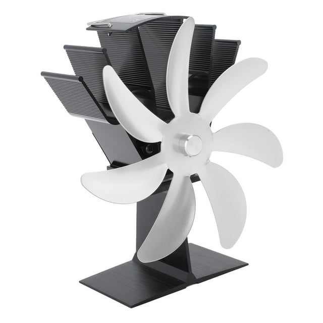 Estufa de Calor con Ventilador de 7 Aspas aleación de Aluminio sin Ruido Ventilador para Hogar Circulación de Aire Caliente para Chimeneas Estufa de Queroseno ANGGREK Otros