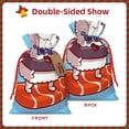 thumbnail image 2 of Naloa Sushi Salmon Surfing Drawstring Christmas Bags, 3D Xmas Gift Bags, Christmas Wrapping Bags, Xmas Goodie Bags, Treat Pouch Bags, Party Favor Bags-Small, 2 of 9