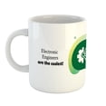 thumbnail image 2 of Ambesonne Electronic Engineer Ceramic Gift Mug, Green, 2 of 4