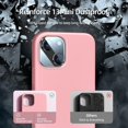 thumbnail image 4 of [5 in 1 for iPhone 13 Mini Case, with 2 Pack Screen Protector + 2 Pack Camera Lens Protector, Liquid Silicone Ultra Slim Shockproof Protective Phone Case 5.4 inch (Pink), 4 of 14