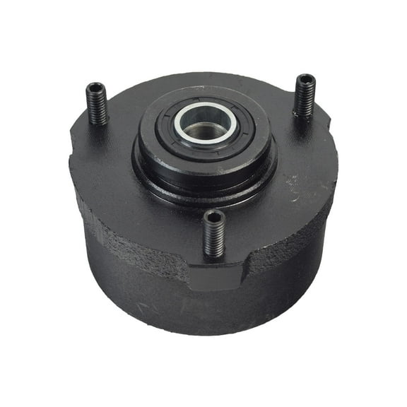 AlveyTech Front Wheel Hub with Brake Drum & Three M8-1.25 Studs for 110cc TaoTao ATA-110B ATV Parts
