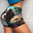 thumbnail image 2 of KLL Cute Flower Puppy Butterfly Pattern Workout Shorts for Women Scrunch Short Gym Yoga Running Sport Active Exercise Fitness Shorts, 2 of 5