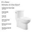 thumbnail image 6 of Swiss Madison Sublime White Ceramic Elongated 12in, 1.28 GPF Toilet, 6 of 13