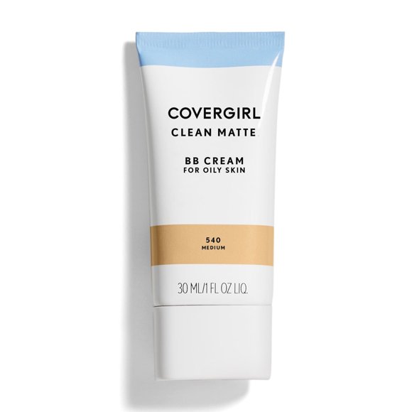 COVERGIRL Clean Matte BB Cream, Oil-Free, Long-Lasting, Sensitive Skin, Lightweight, 100% Cruelty-Free