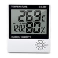 thumbnail image 1 of Inteprter Medidor de humedad Termómetro digital Higrómetro LCD Despertador Termómetro de temperatura Electrodomésticos, 1 of 1