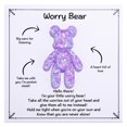 thumbnail image 1 of Aesnefe Pocket Bear de Worry Bear, abrazo para aliviar la ansiedad, color morado, 1 of 6