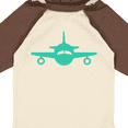 thumbnail image 4 of Inktastic Cute Teal Airplane Boys or Girls Long Sleeve Baby Bodysuit, 4 of 5