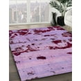 thumbnail image 3 of Ahgly Company Machine Washable Indoor Rectangle Abstract Bright Lilac Purple Area Rugs, 2' x 4', 3 of 7