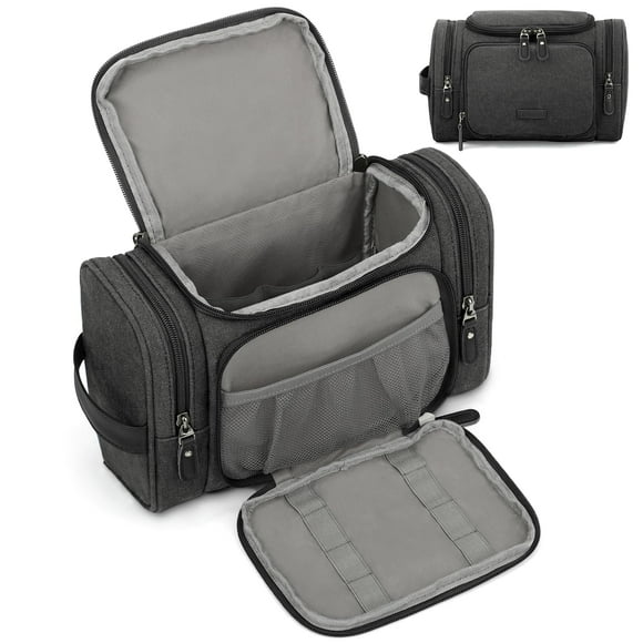 Neceser de viaje ZOMFELT de lona para hombre, color negro