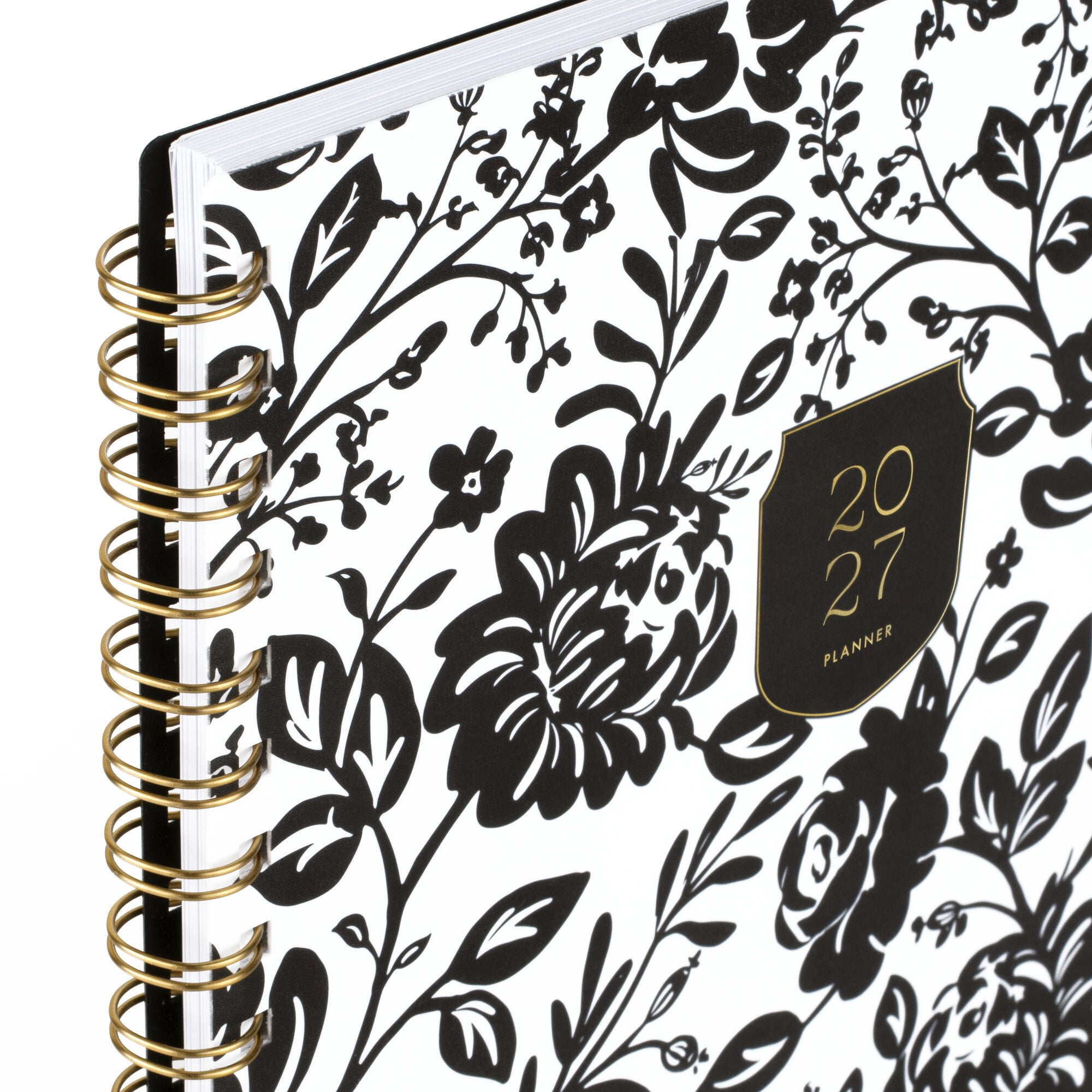 Cherrywood Lane for Mead Cambridge 2027 Weekly Monthly Planner Black Botanicals