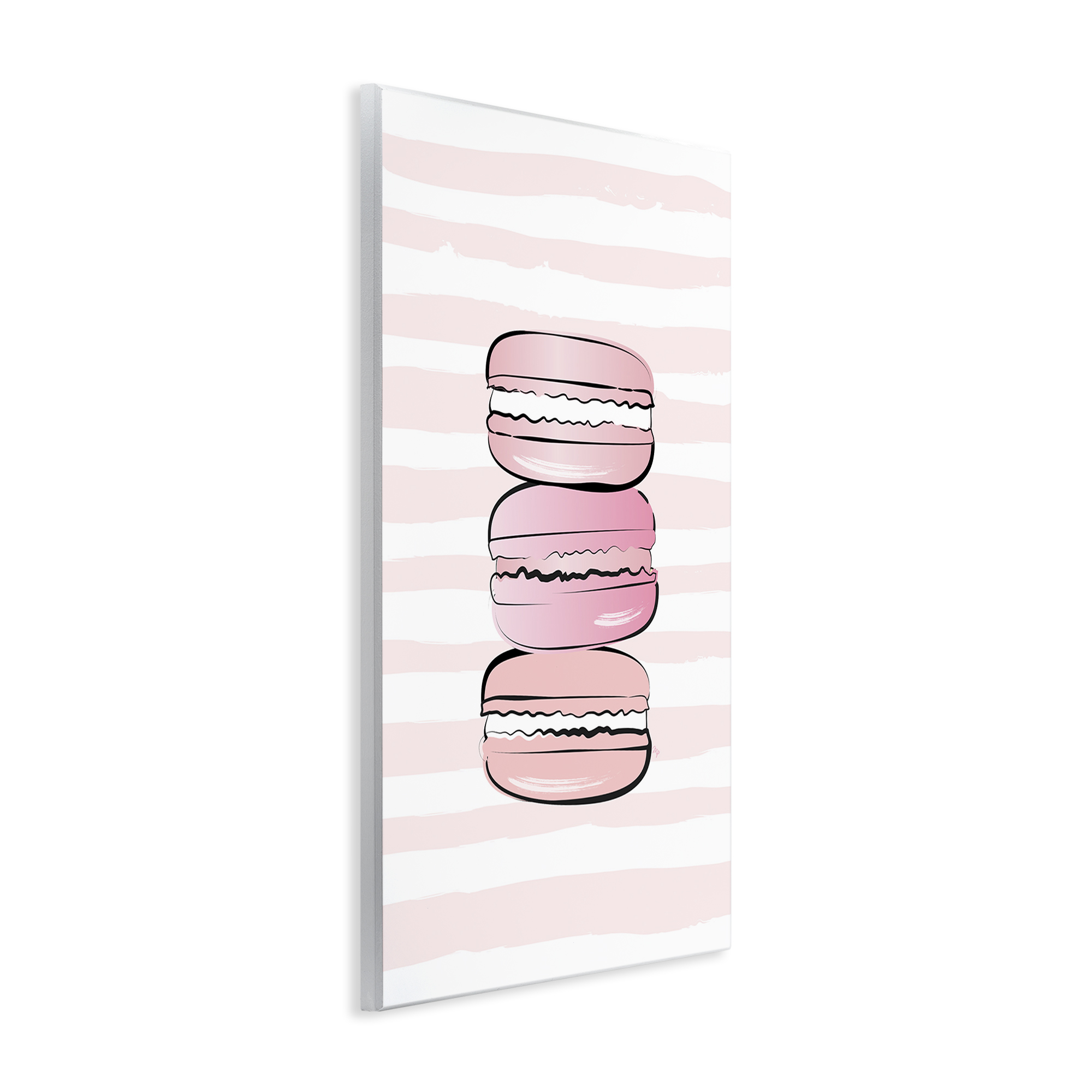 Stupell Industries Blush Pink Macarons Food & Beverage Painting Unframed Art Print Wall Art, 10 x 15