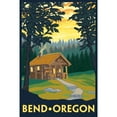 thumbnail image 3 of Bend, Oregon, Cabin in the Woods Scene, Canvas Art, Gallery Quality Decor, Hang Ready, 3 of 5
