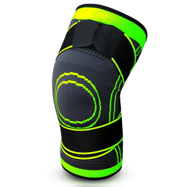 Tignapoo Genouillère en Tricot de Compression Verte, Taille 3TG - Idéale pour le Sport et la Récupération, Matériau Léger et Durable, Offerte en Plusieurs Couleurs et Tailles