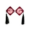 Pack of 6 Maroon Grad Fanci-Frame Eyeglass Party Favor Costume Accessories