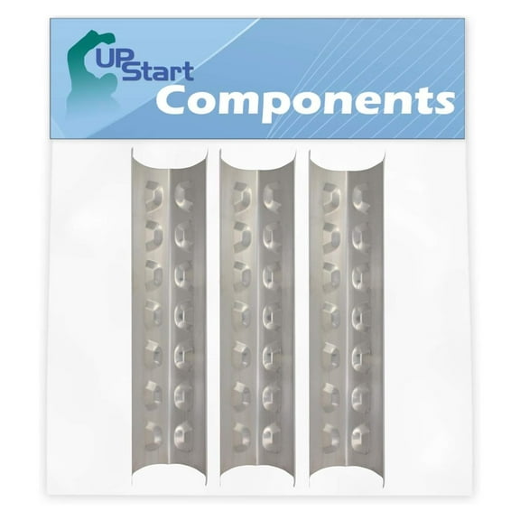 3-Pack BBQ Grill Heat Shield Plate Tent Replacement Parts for Master Forge E3518-LPG - Compatible Barbeque Stainless Steel Flame Tamer, Guard, Deflector, Flavorizer Bar, Bar, Burner Cover