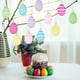 thumbnail image 5 of Set de huevos de Pascua multicolor de plástico de 2.36 pulgadas | Estilo vintage pintado en aerosol | Adornos colgantes decorativos para regalo de bricolaje navideño | Paquete de 6, Ligero,, 5 of 6